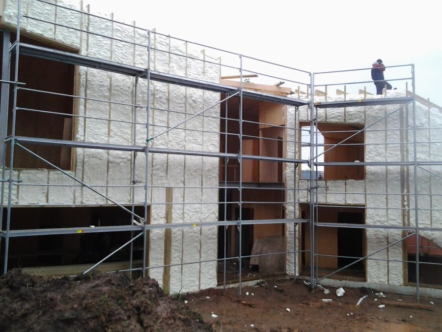 Zateplení fasády Icynene