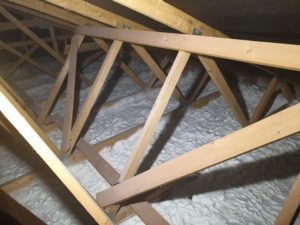 zateplení bungalovu, stropu, na Klatovsku