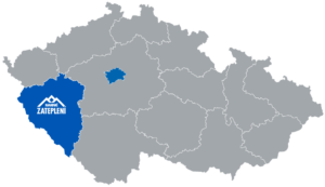 Působnost Kanadské zateplení mapa