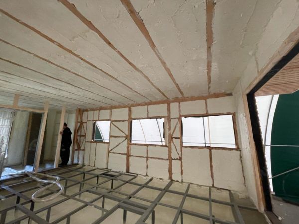 Zateplení hausbótu v Křižanově