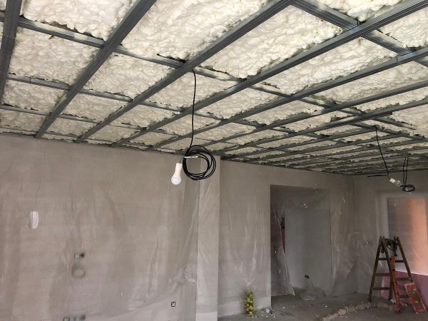 Zateplení stropů novostavby v Pocoucově