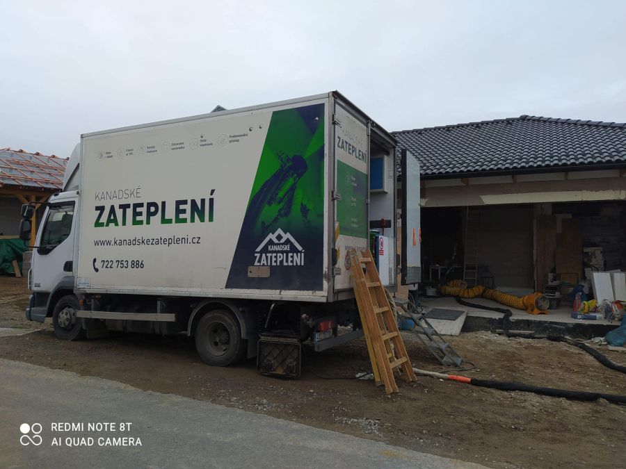 Zateplení stropu bungalovu Puklice Jihlava
