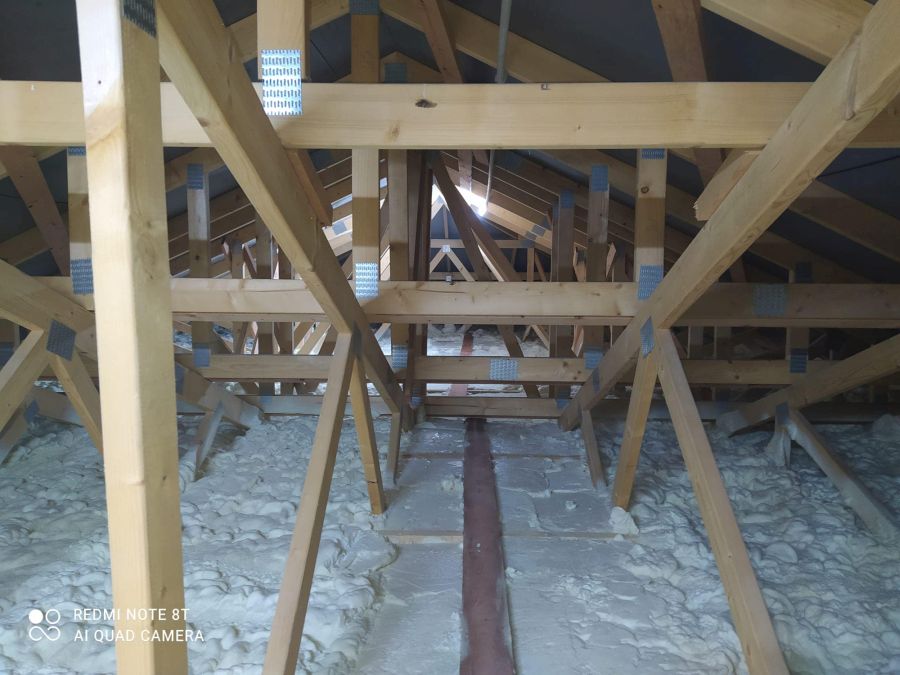 Zateplení stropu bungalovu Puklice