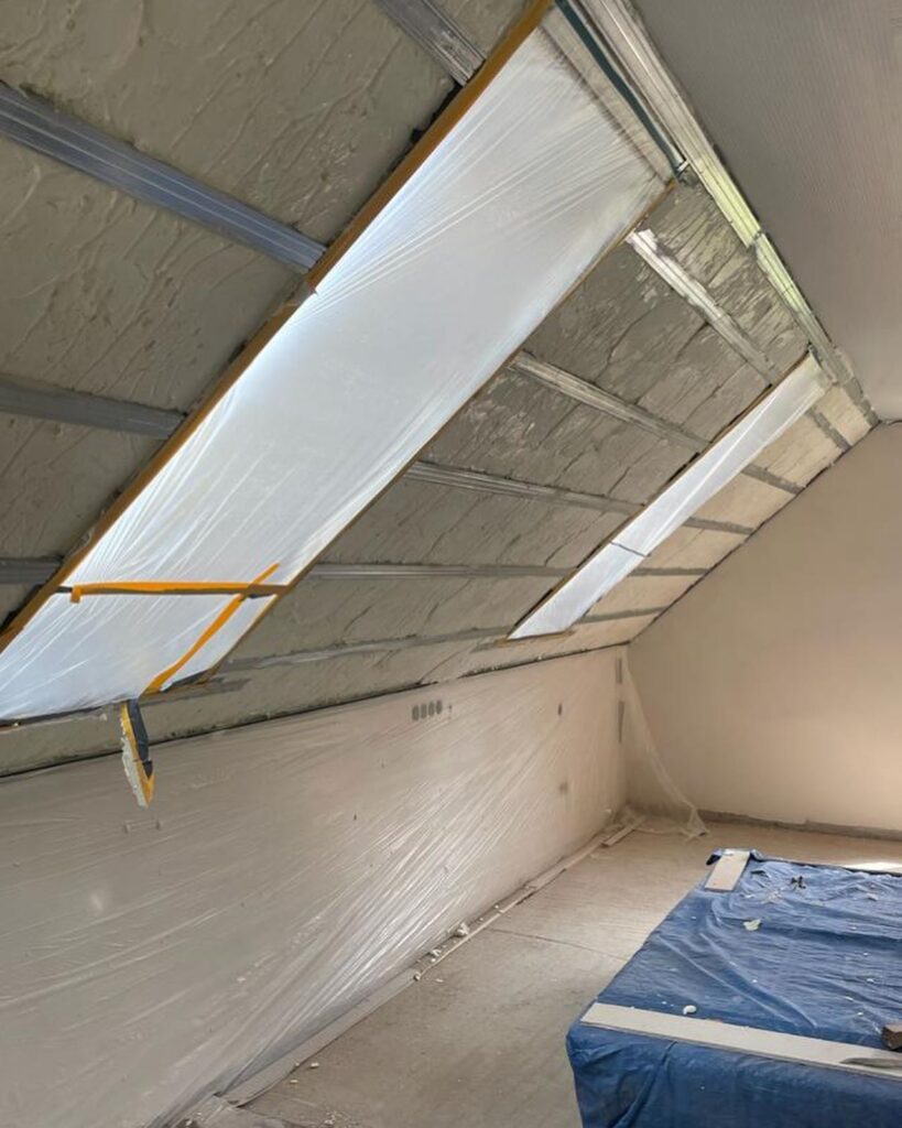 Zateplení podkroví novostavby Staňkov