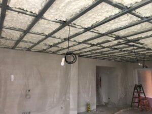 Zateplení stropů novostavby v Pocoucově